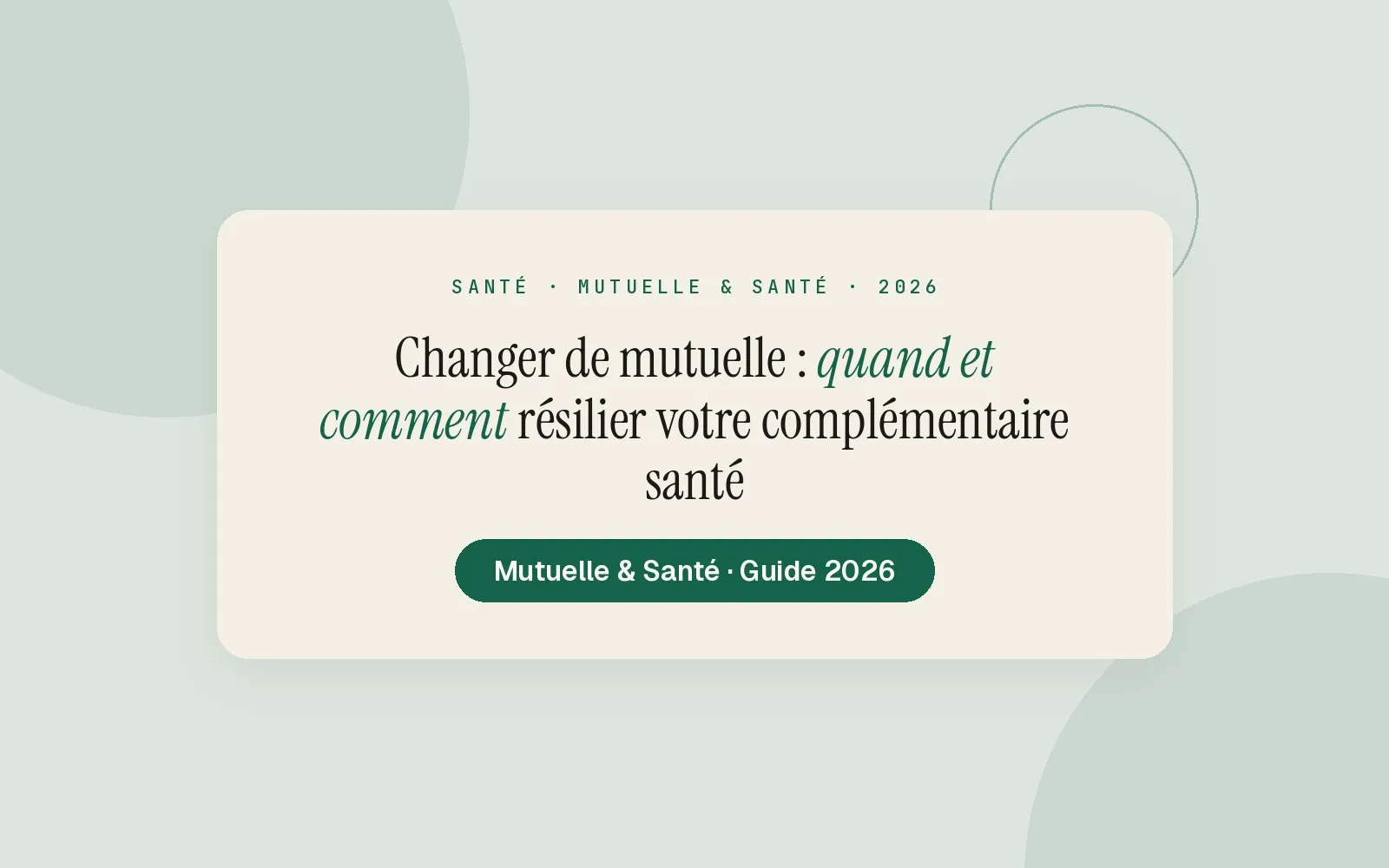Illustration Monsieurgoodplan : Changer de mutuelle : quand et comment résilier votre complémentaire santé