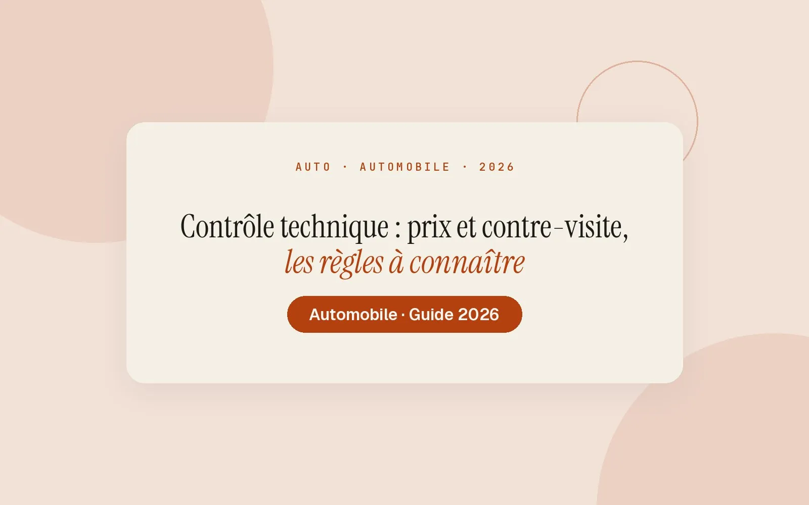 Illustration Monsieurgoodplan : Contrôle technique : prix et contre-visite, les règles à connaître