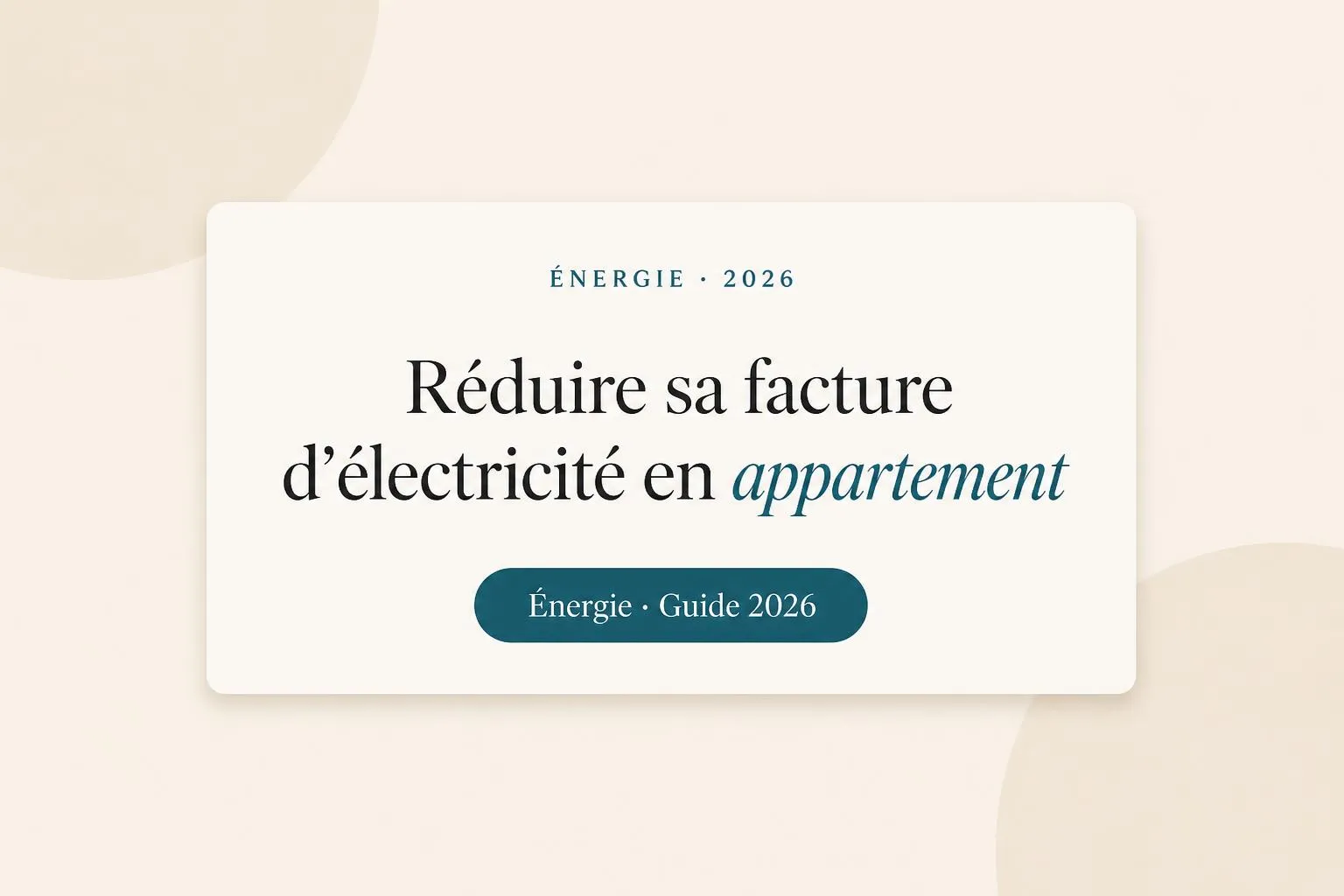 Illustration Monsieurgoodplan : Réduire sa facture d'électricité en appartement