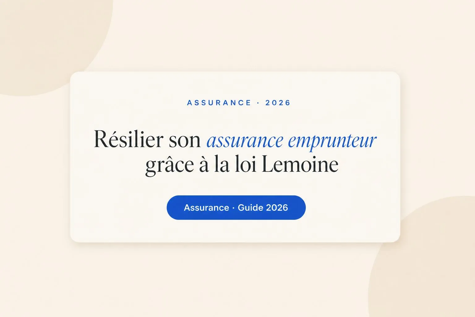Illustration Monsieurgoodplan : Résilier son assurance emprunteur grâce à la loi Lemoine